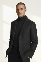 Abrigo para Hombre con Cuello Alto