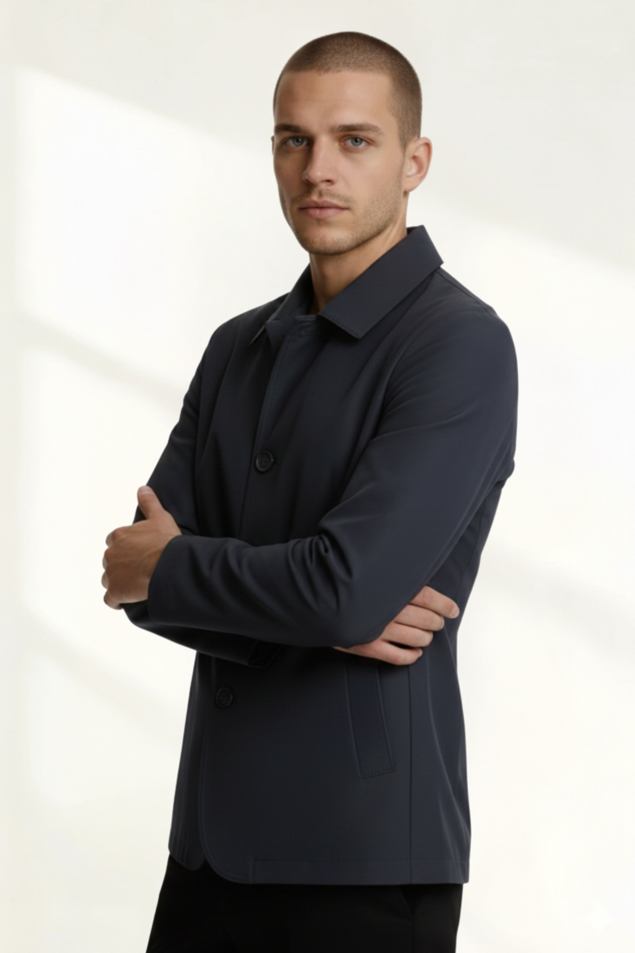 Abrigo para Hombre de Botones