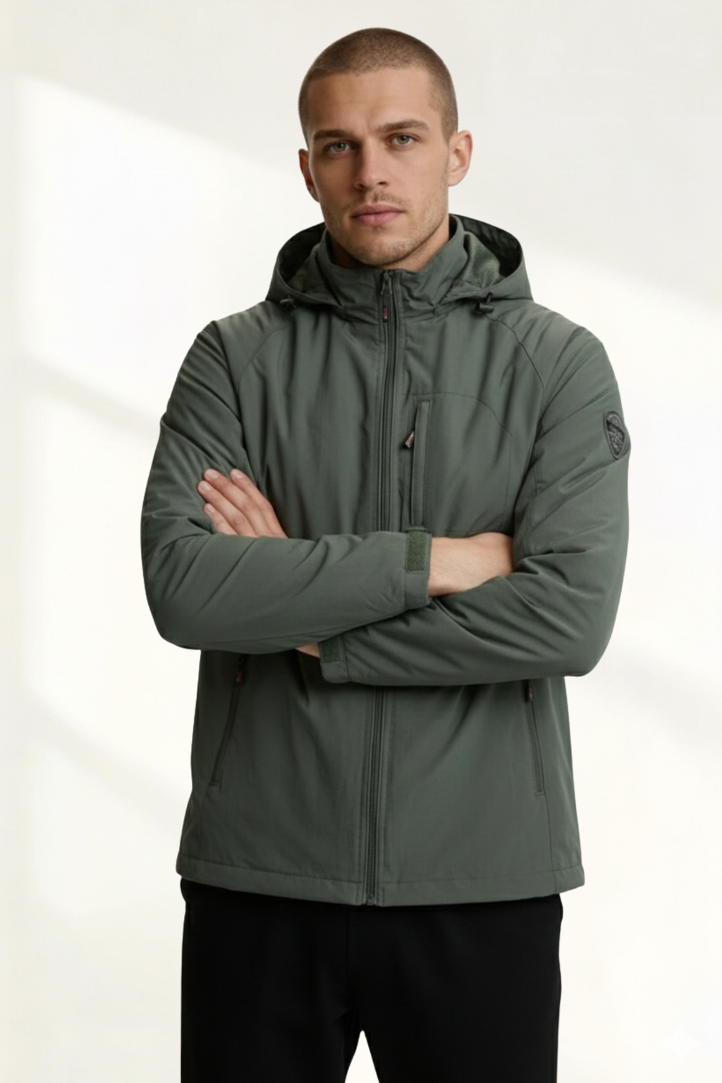 Chaqueta Impermeable para Hombre con Capucha