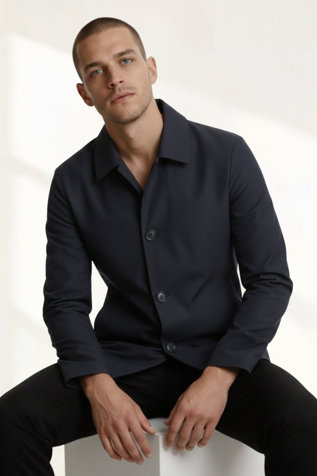 Abrigo para Hombre de Botones