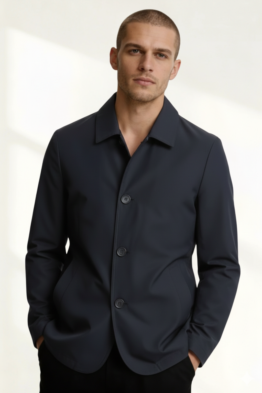 Abrigo para Hombre de Botones