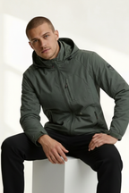 Chaqueta Impermeable para Hombre con Capucha