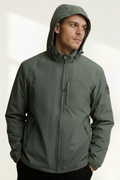 Chaqueta Impermeable para Hombre con Capucha